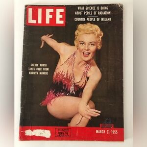 LIFE MAGAZINE MARCH 21, 1955 COVER SHEREE NORTH TAKES OVER FROM MARILYN MONROE